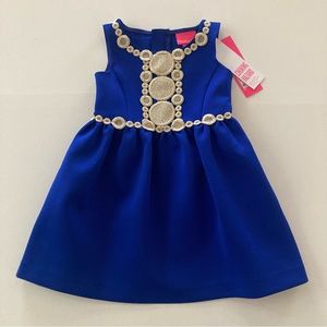 Lilly Pulitzer Toddler Girl 2-3 Blue Baylee Dress